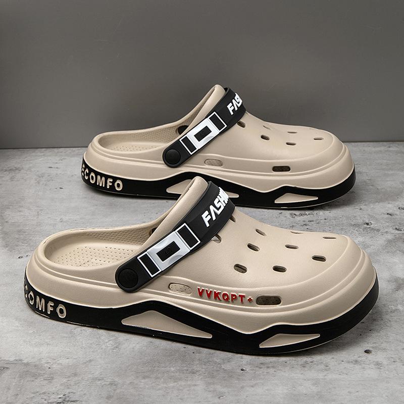 Sandalias y Zapatillas EVA Baotou para Hombre - Verano Antideslizantes Estilo Coreano Zapatos de Playa