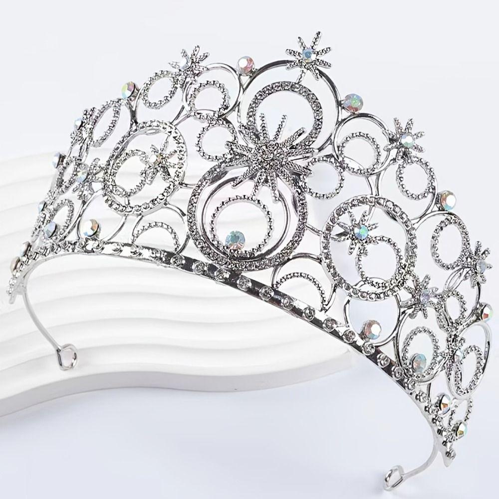Luxury Baroque Queen Tiaras Elegant Wedding Head Wear Beautiful Rhinestone Diadem Party Supplies