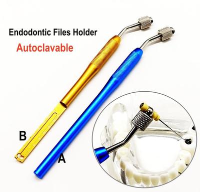 Dental Endodontic File Files Holder Handuse Files Gripper Root Canal Files Machine Rotary Files Holder with Endo Ruler