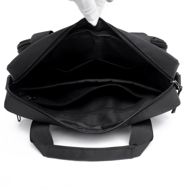 Shoulder Bag Men's Business Handbag Solid Color Travel Bag Large Capacity Crossbody Bag