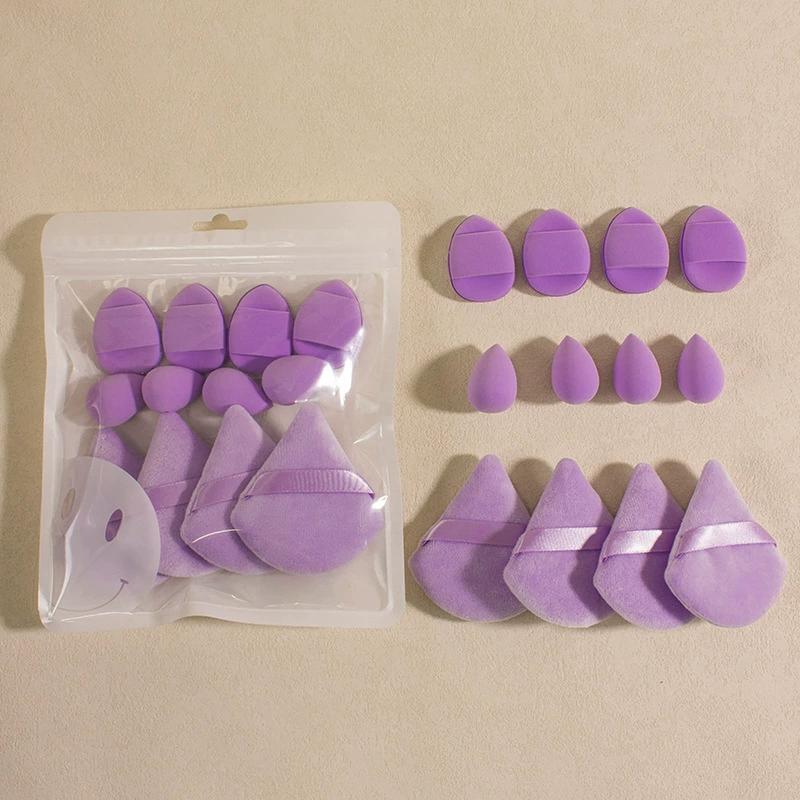 

12PCS Makeup Sponge Blender Beauty Triangle Cosmetic Puff Foundation Sponges Mini Finger Puffs Make Up Accessories Maquillaje