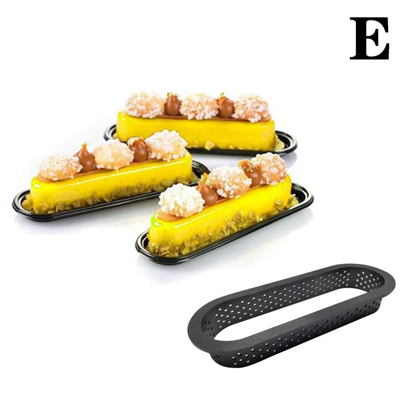 

1pcs Perforated Plastic Tart Ring Circle DIY French Fruit Mousse Cake Dessert Molds Cutter For Kitchen Pastry Decorating Tool