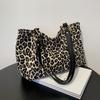 2026 Leopard Print Women's Large Capacity Winter Tote & Messenger Bags