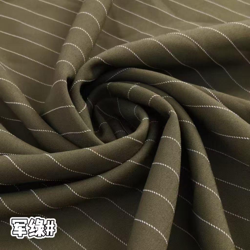 Klassischer Streifenanzugstoff Knitterfest pro Meter für Hosen Röcke Uniformen DIY Nähstoff Hängend Elastizität Weiß Rot