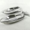 For Renault Kadjar 2016 2017 2018  Car Styling Exterior Door Handle Door Bowl Frame Cover Trim Protector Silver Chrome