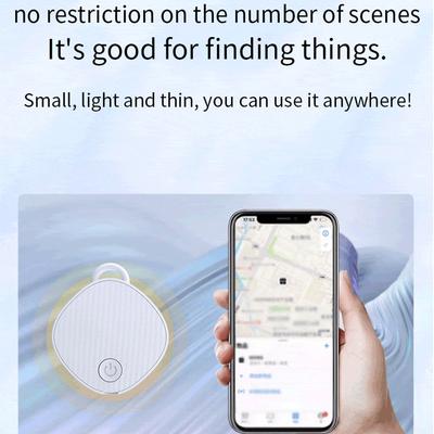 Smart GPS Tracker Mini Tracking Device Work with Apple Find My APP Bluetooth-Compatible for Car Key Suitcase Wallet Pet Kids