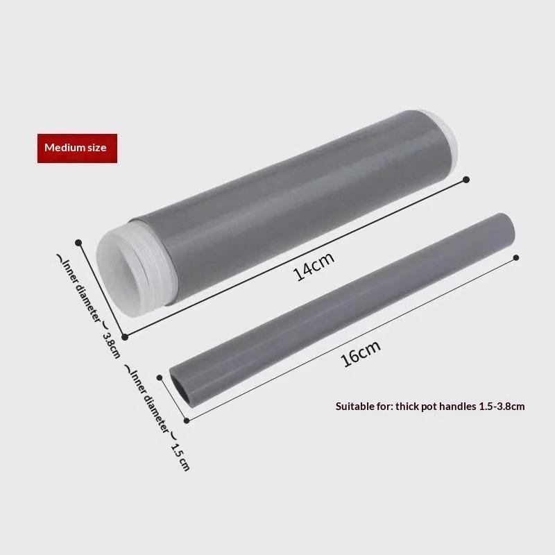 Anti-Scalding Rubber Handle Cover Pot Handle Heat Insulation Cover Frying Pan Protector Hot Handle Holder Sleeve For Cookware