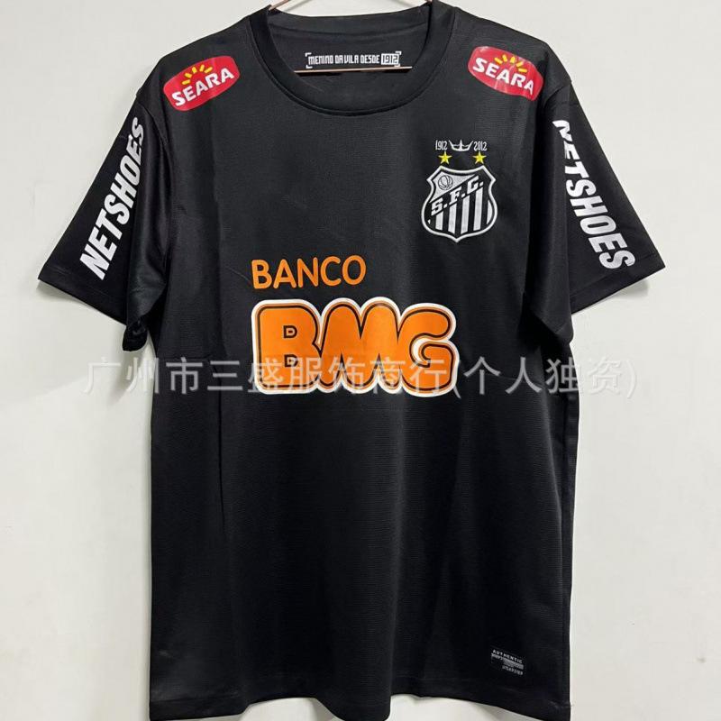 Vintage 2012 Santos Jersey Santos Commemorative Edition Football Jersey No. 11 Neymar Cross-border Brazil Signature Edition