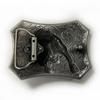 Western Cowboy Tang Dynasty Grass Pattern Alloy Belt Buckle