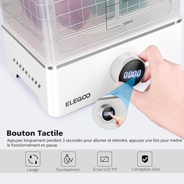 ELEGOO Mercury X Bundle Separate Reinigungs- und Härtungsmaschine Wash and Cure für Harzmodelle der großen Drucker46