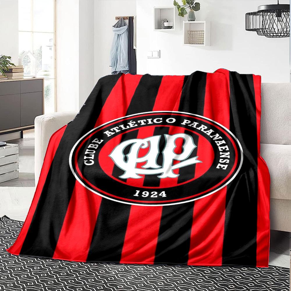Clube Atlético Paranaense Print Flannel Blanket High Quality Warm Comfortable Cover for All Seasons Perfect for Gifts Home Decor