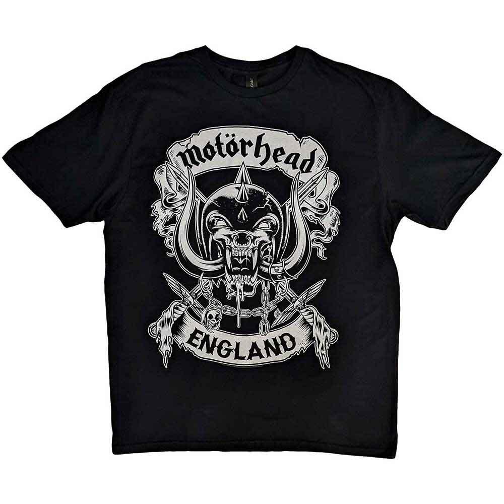 Motorhead Crossed Swords England Crest T-Shirt Black New Unisex T-Shirt XXXL