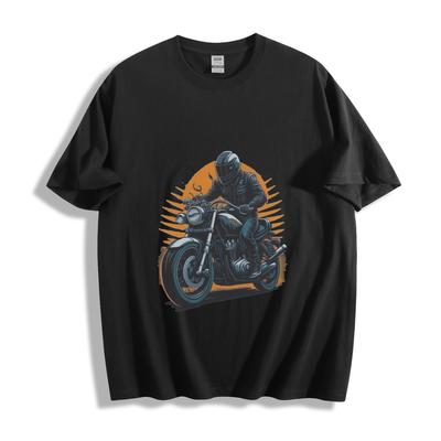 Black Sunset Cruiser T-Shirt - Klassische Biker-Kunst Unisex-T-Shirt