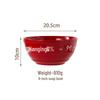 Red Bowknot Ceramic Dinner Bowl