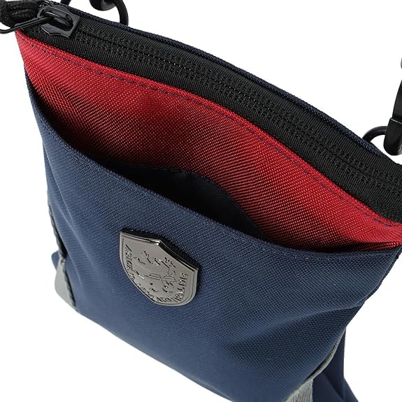 Admiral Small Mini Sacoche Shoulder Bag Tricolor and White Men's AAPK-01 Red, Blue,