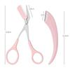 3Pcs Eyebrow Trimming Knife Eyebrow Face Razor For Women Eyebrow Scissors With Comb Brow Trimmer Scraper