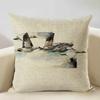 Watercolor Animal Bird Home Sofa Pillow Case Kingfisher Printed Decoration Throw Pillowcas 45x45cm Cushion Cover