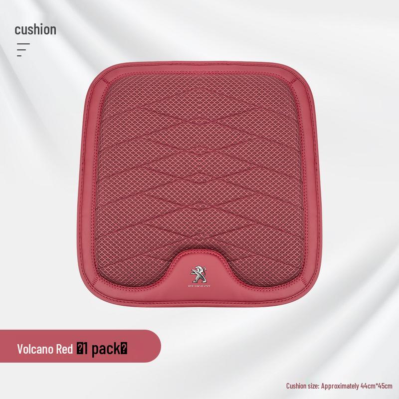 Peugeot Car Headrest and Lumbar Support Pillow Set: Fits 408, 4008, 508L, 5008 Models with Ice Silk Seat Cushion.