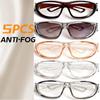 5PCS Fashion Transparent Anti-fog Goggles Men Women Anti Blue Light Anti-pollen & Anti-wind Sand Anti-splash Tide Jelly Color