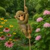 Kunstharzhandwerk Affe Hängeornament Niedliche Tierstatue Garten Kletteraffe Figur Heimdeko