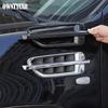 For Cadillac Escalade 2007-2014 ABS Carbon fiber/Black Car Side Fender Air Vent Hood Outlet Cover Decorative Car Accessories