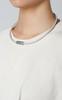 FINE TUNING Titanium Necklace/Quantum Optimized Technology/Titanium Necklace/Sports Necklace (Matte Silver, 45cm)