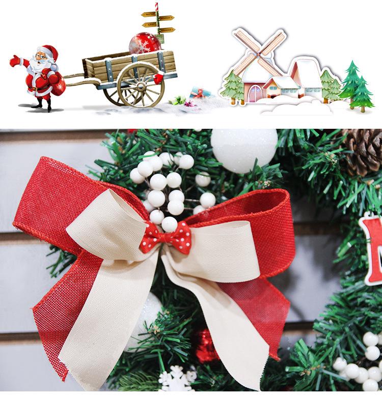 Fresh Christmas Wreath for Window and Door Display Decorations