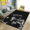 Tappeto Area Grande Freddie Mercury Queen-Rock-Band, Tappeto per Soggiorno Camera da Letto Divano Zerbino Decorazione, Tappetino Antiscivolo per Pavimento 3D