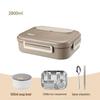 Large Capacity 304 Stainless Steel Insulated Lunch Box with Five Compartments for Office & School Canteens