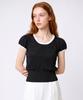 Seuneogeuyu Washable Contrast Mono Scoop Neck Puff Knit_S M