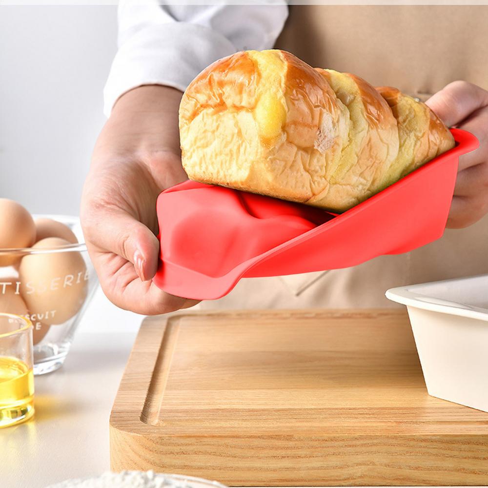 Silicone Toast Mold Non-Stick Cheese Bread Mold Muffin Mold Loaf Mold Cake Mold Easy Release Baking Mold for Breads Cakes