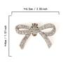 Shimmering Shoe Flower Clip Stylish Shoe Clip with Removable Gems Eye Catching Bowknot Shoe Accessory for Parties Dates