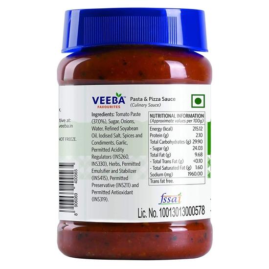 Veeba Pasta and Pizza Sauce, 280 Gram