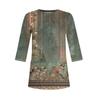 3/4 Sleeve Tops For Women T-Shirt Casual Print Tops T Shirt Round Neck Pullover  Blouse