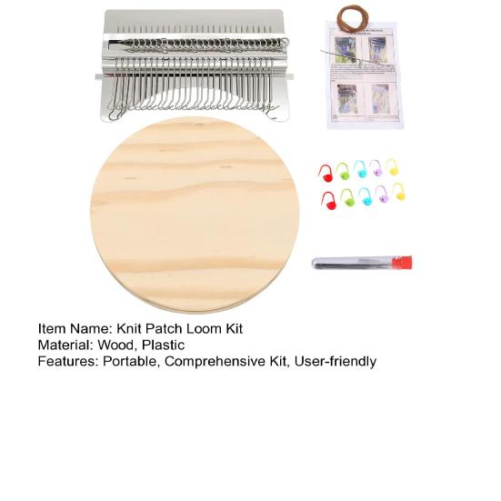 Yousheng Knit Patch Loom Kit Knitting Repair Patch Loom Knit Patch Maker Kit Portable Patch Darning Loom for Mending Worn Spots Holes