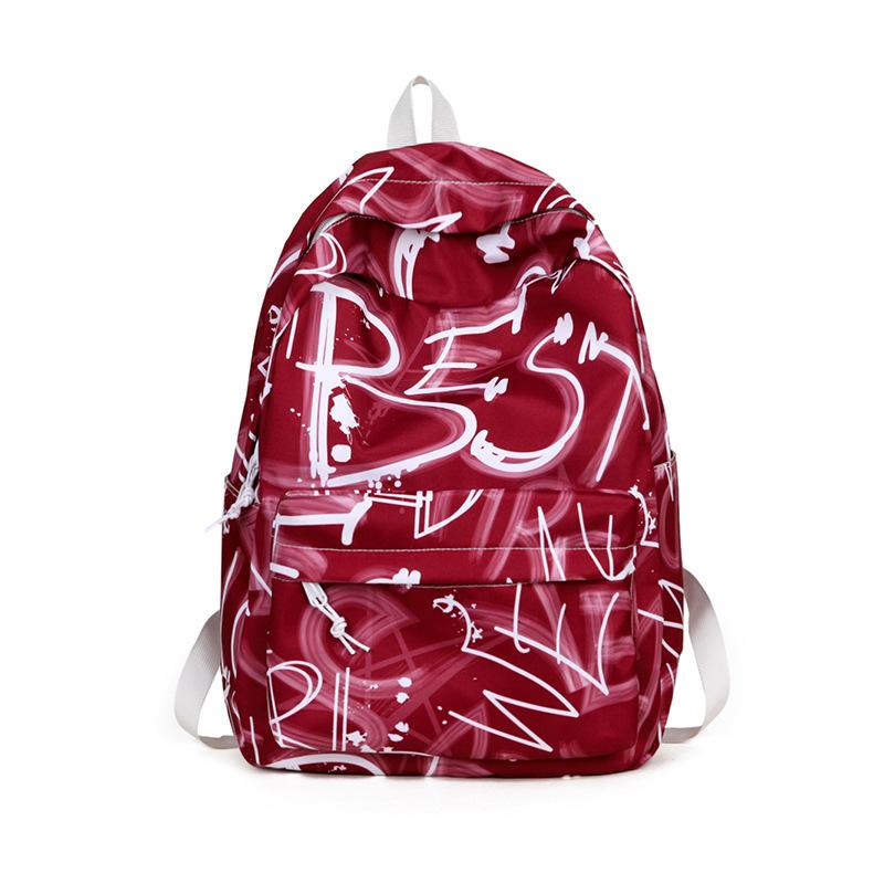 Student School Bag Large Capacity Backpack Graffiti Women's Backpack