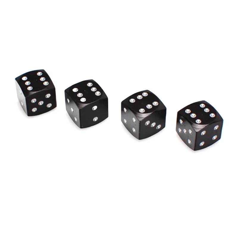 4 Pcs Aluminum Alloy Tire Wheel Valve Caps Motorcycle Bicycle Parts Purple Dice Tubeless Tyre Valve Dust Stem Cap Accessories