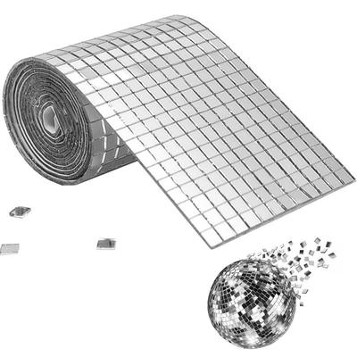 Disco Acrylic Crafts Stickers Disco Tiles Mirror Mosaic Tile Self-Adhesive Easy To Install Wall Tiles Heat Resistant Water Proof
