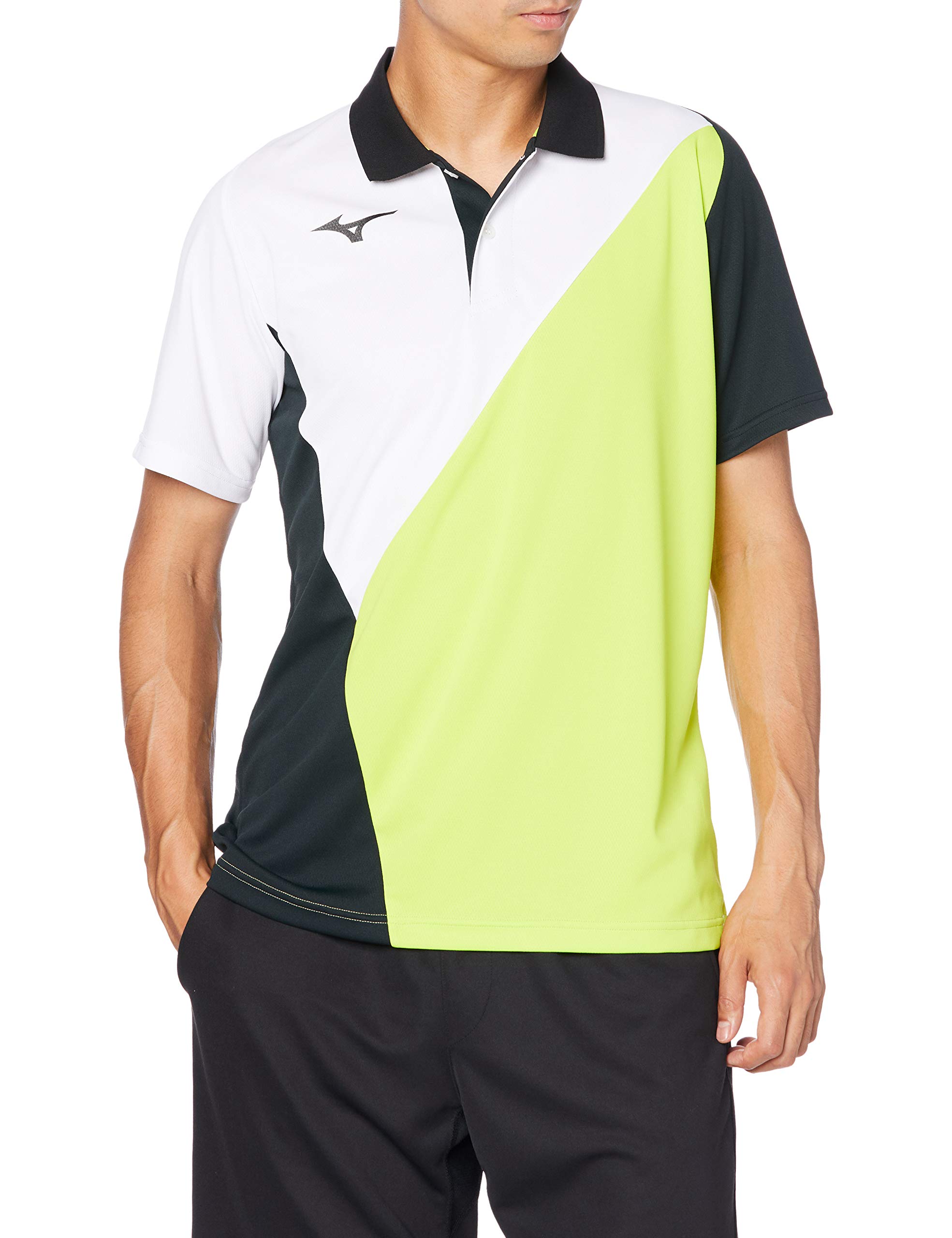 

Mizuno Tennis Game Short Lime Green x Size XS Shirt, Sleeve, 62JA0015, Black, (Japan XS)