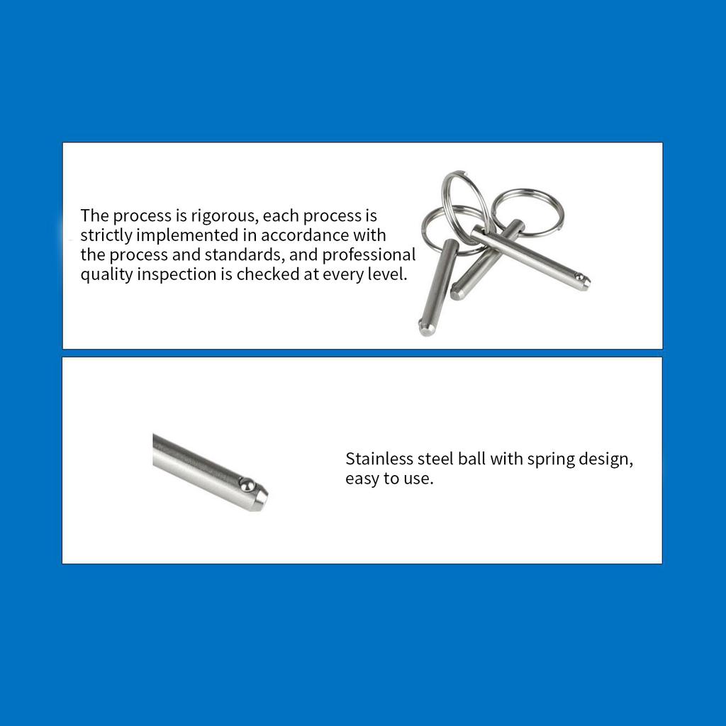 Quick Release Ball Pin for Boat Bimini Top Deck Hinge Marine Stainless Steel 316
