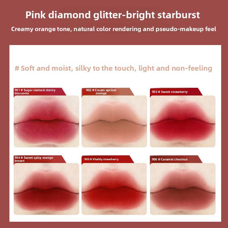 Princess Series Matte Velvet Lip Glaze Easy To Color and Suitable for Mixed Skin