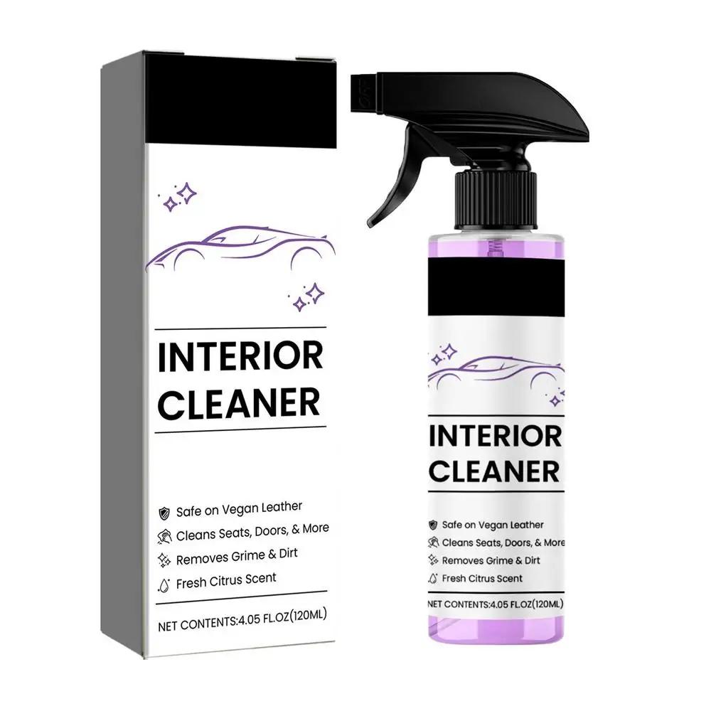 Car Seat Detailing Cleaner for Carpet Upholstery Prevent Cracking Refurbishment Cleaning Agent 120ml Multipurpose Car Care Spray