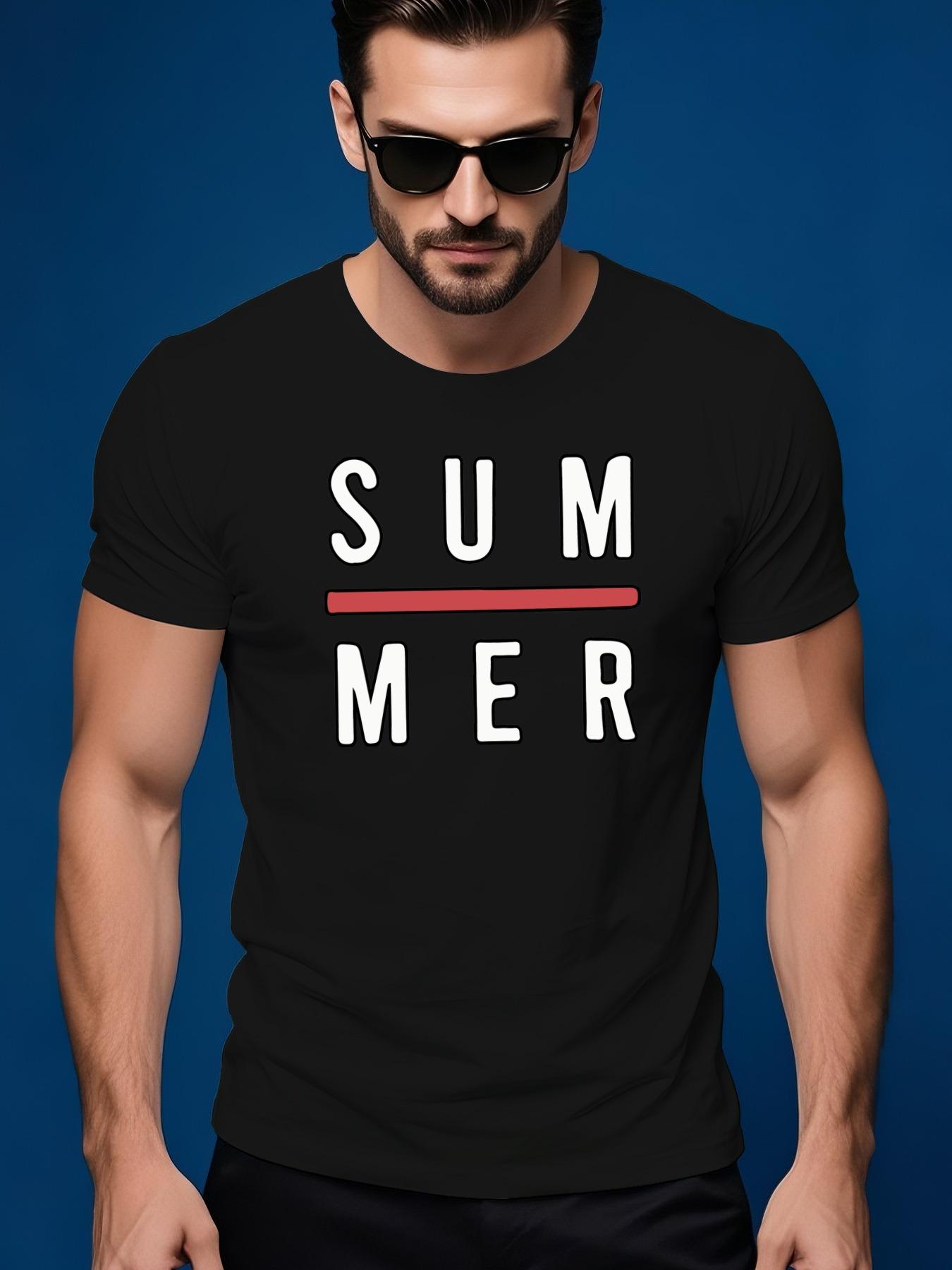 Heavyweight Summer Tshirt - Dark Green Crew Neck Casual T... S