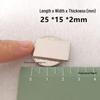 N52 Super Strong Neodymium Iron Boron Magnet, Rectangular 25x30x100mm, Permanent Magnetic Steel Sheet.