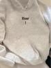 Men's American Style White and Grey Hooded Pullover - 2025 Autumn/Winter New Arrival, Plus Velvet, Trendy Streetwear.