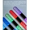 Colorful Dynamic Solar LED Strobe Flash Light LED Flashing Door Handle Protector  Motorcycle Use