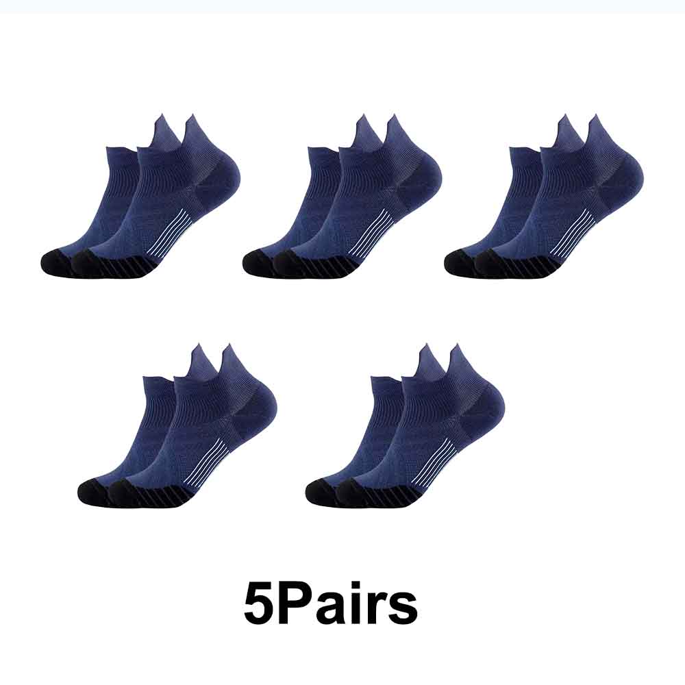 1/3/5 Pairs Men Women Socks Sports Compression Running Protector Ankle Protection High Elastic Pressure Boat Ankle Socks Short