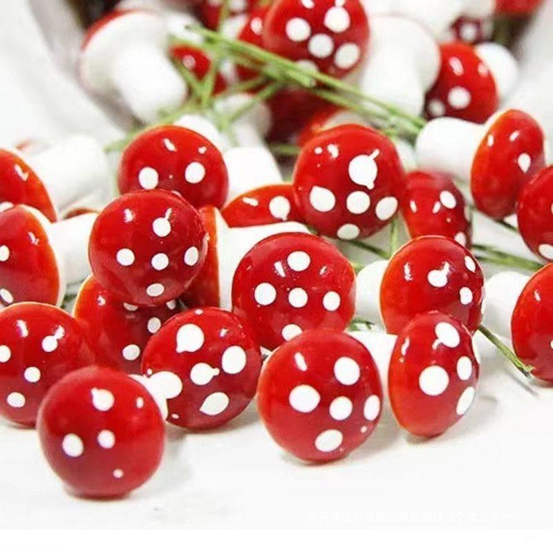 Mini Mushroom Garden Accessories: Micro Landscape Ornaments & Bonsai Figurines for DIY Jewelry