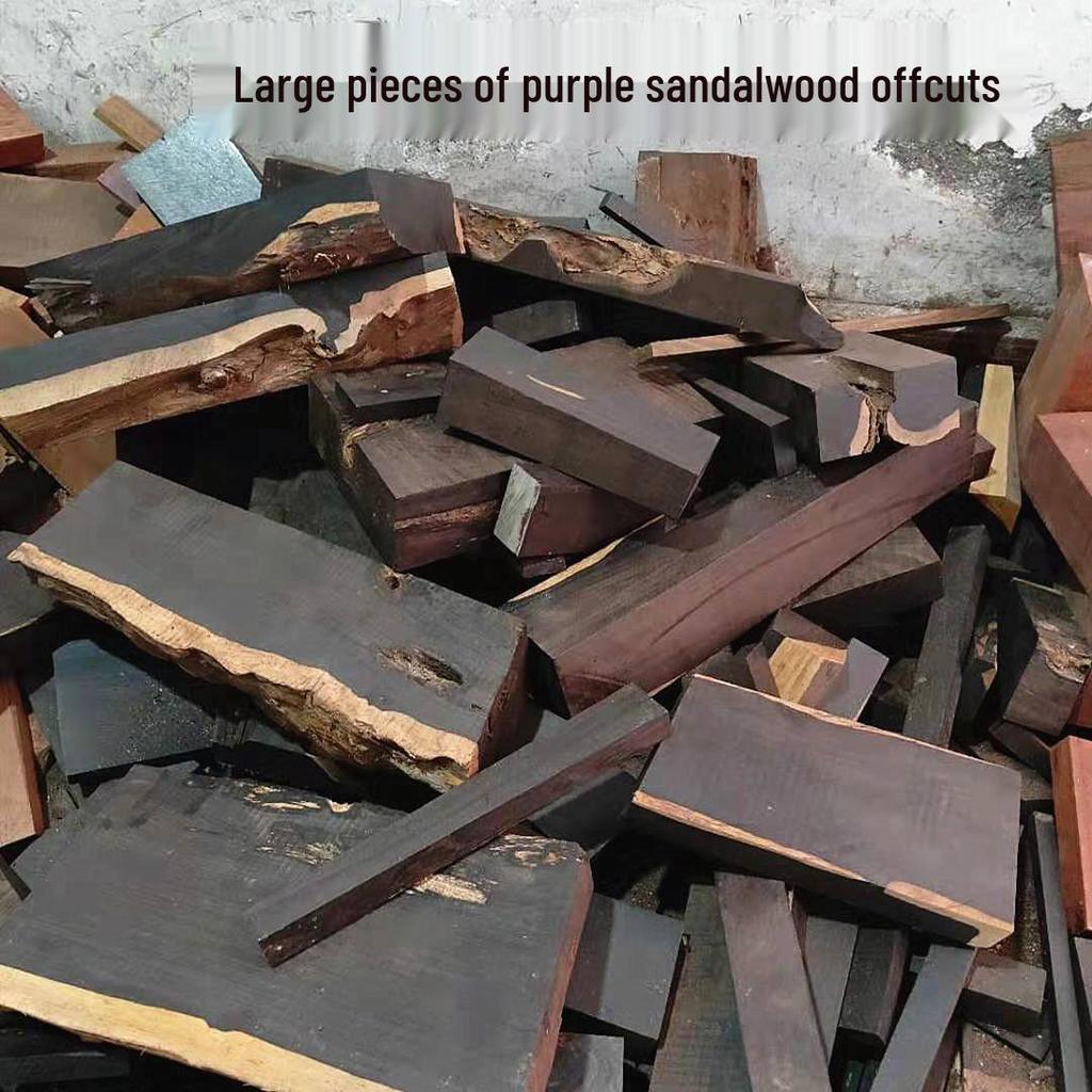 Ausverkauf Buddha-Perlen: Schnitzabfälle aus Palisander und Lila Sandelholz für die Handheld-Praxis