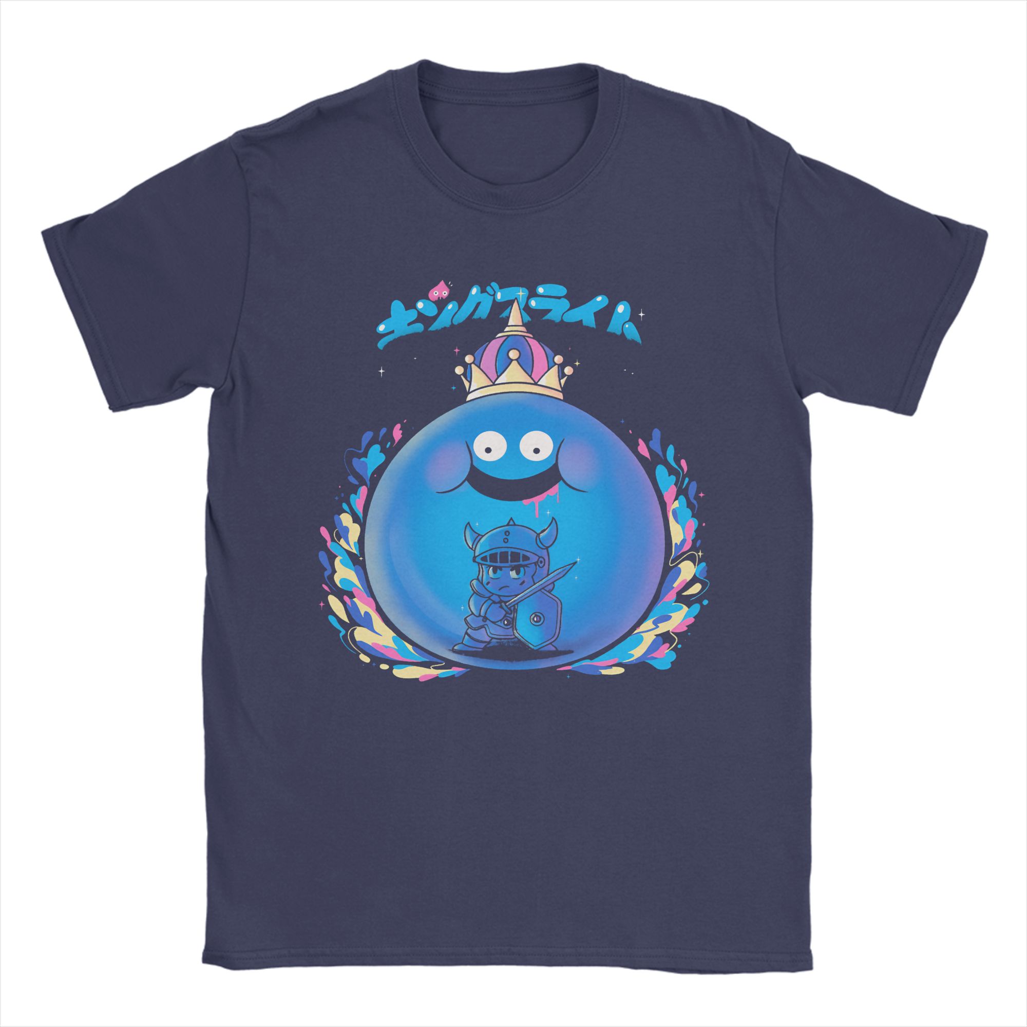 

The Great King Anime Game Dragon Quest T Shirts Unisexs Cotton TShirt Round Neck Tees Short Sleeve Clothes Graphic Printed 4XL
